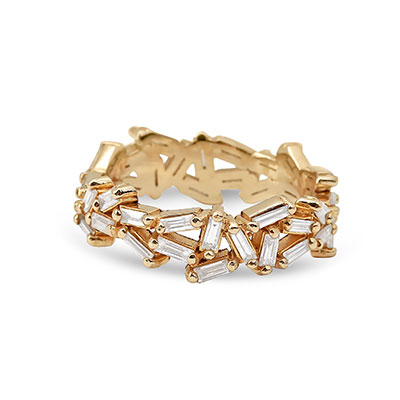 Gold Multi Broken Diamond Band