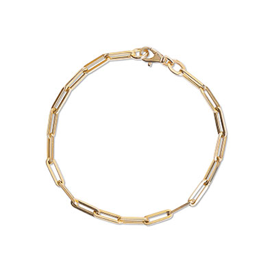 Gold PaperClip Bracelet