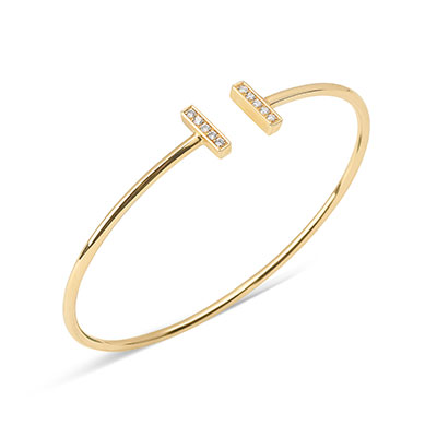 Gold Thin Cuff Bracelet