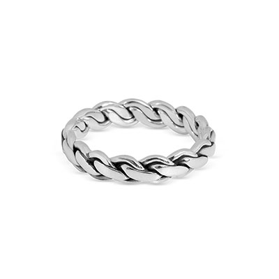 Silver Braided Band