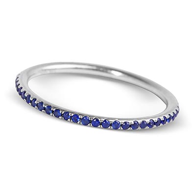 White Gold Sapphire Ring